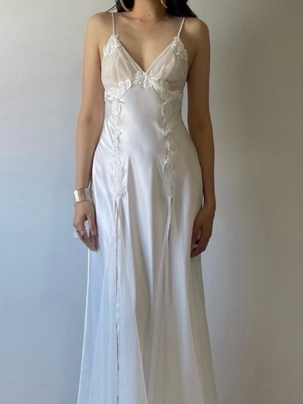 Vintage Victoria’s Secret Satin Floral Slip Dress
